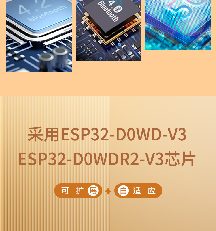 樂鑫科技官網(wǎng)ESP32-WEOVER-E/IE Wi-Fi+Bluetooth+Bluetooth LE MCU模組藍(lán)牙wifi無線模塊廠家