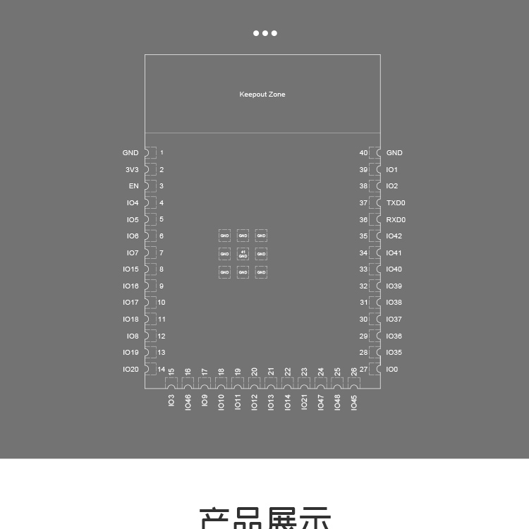 樂(lè)鑫官方ESP32-S3-WROOM-1/1U 2.4GHz Wi-Fi(802.11 b/g/n)+Bluetooth 5(LE)模組藍(lán)牙wifi芯片模塊