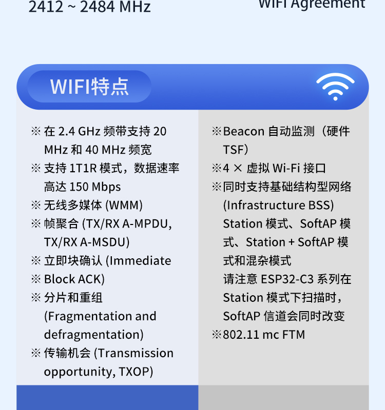 esp樂鑫官網(wǎng)ESP32-C3-WROOM-02/02U 2.4 GHz Wi-Fi (802.11b/g/n)+藍(lán)牙5模組樂鑫藍(lán)牙wifi模塊